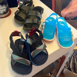 Size 7/8 sandal lot. 3 pairs.